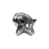 Set of 3 star-shaped cookie cutters, stainless steel - Quttin