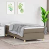 Okvir za krevet s oprugom smeđesivi 100 x 200 cm od tkanine