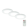 Briloner - KOMPLET 3x LED ugradnih svetala za kupatilo LED/4,8W/230V IP44 + daljinski upravljač