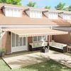 Povlačivi tende Šareni 600 × 350 cm Tkanina i Aluminij