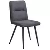 STOLICA antracit, crna metal, tekstil