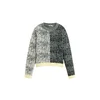 Desigual Pulover svetlo siva / temno zelena