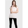 Womens T-shirt with extended shoulder pink
