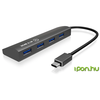 IcyBox IB-AC-6405C USB-C hub na 4x USB-A
