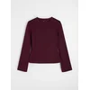 Sinsay - Kratka crewneck dukserica - maroon