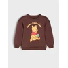 Sinsay - Postavljena crewneck dukserica sa printom Winnie the Pooh - tamno braon