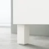 BESTA TV stalaža s vratima, bela Hedeviken/Stubbarp/hrastov furnir, 120x42x48 cm