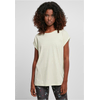 Womens T-shirt with extended shoulder light mint