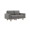 ATELIER DEL SOFA 2-Seat Sofa Sparrow 2 Obsidian Walnut
