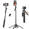 K&F 1.8-meter four-legged extendable selfie stick with a universal stabilizing handle, rechargeable
