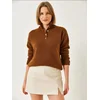 Bianco Lucci Pulover Pullover temno rjava