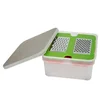 Multifunctional grater, stainless steel, with container - Zokura