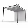 Blumfeldt Pantheon Robust, pergola, 3 x 4 m, s stranskimi roletami, prašno lakirano jeklo, odporno na vremenske vplive