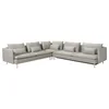 SÖDERHAMN Ugaona sofa ležaj, 6-sed, Viarp bež/smeđa
