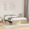 Krevetna konstrukcija s uzglavljem 2 pcs Sonoma 137 x 188 cm