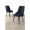 Hanah Home Set stolica Newa, 46x94x46 cm, 2 komada, Antracit-crna
