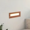 Lucande LED-svetilka za vgradnjo v steno Lachlain, rjava, 25 cm, IP65 - Sodobni - rjavo-rdeča, bela - Aluminij