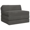 Sofa na razvlačenje Tamnosiva 200 x 70 x 10 cm Baršun