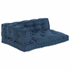 Jastučić za paletni kauč 3 pcs Indigo 120 x 80 x 38 cm Tkanina