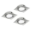 Eglo 95846- KOMPLET 3x LED ugradnih svetiljki PINEDA LED/4,9W/230V
