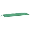 Vidaxl Blazina za vrtno klop zelena 150x50x7 cm oxford tkanina