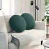 Jastučići za sjedenje 2 pcs Tamnozelena O50 x 19 cm Baršun