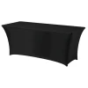 NEW Pravokotni namizni prt brez likanja 150x760cm Jersey tkanina črna - Hendi 814406
