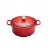 Okrogla posoda Signature z jeklenim gumbom 22 cm, rdeča