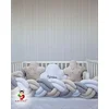 Bubamara037 Pletenica za krevetac, Šestostruka, 240cm, Bež-siva