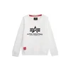 ALPHA INDUSTRIES Majica črna/bela