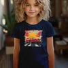 Camiseta Majica sa štampanim printom Cam 843, Dečija, Tamnoplava