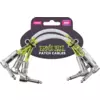 Ernie Ball 6051 6/15cm Angle/angle Patch Cable 3-pack - White beli kablovi