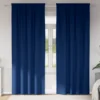 Zavjese za blackout s prstenovima 2 pcs Tamno plava