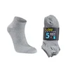 Nogavice Seger Low Cotton 5-pack - SIVA - 39-42