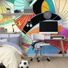 Tapeta pestrobarvna abstrakcija - 196x270