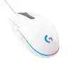 Logitech G203 Lightsync Gaming Wired Mouse, White USB, New