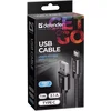 USB type-c kalb Defender USB08-03T USB 20.0 Black 1m 2.1A