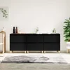 Komode 3 kom crne 60x35x70 cm od konstruiranog drva