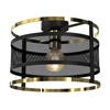Plafonski luster RIM 1xE27/60W/230V crna/zlatna