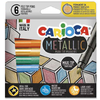 Metallic MaxiTip 6-delni komplet flomastrov - Carioca