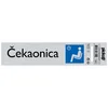 Samolepljiva pločica - čekaonica -165x44mm
