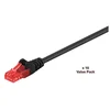 shumee MicroConnect U/UTP CAT6 10m črne barve, 10 priključkov