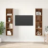 Set TV komoda 2 pcs Smeđa 37 x 37 x 142,5 cm Konstruirano drvo