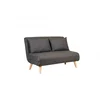 Atelier del Sofa Folde Sofa, 2 Sedišta, Tamnosiva