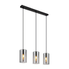 Globo 21002-3H - Luster na sajli OLLY 3xE14/25W/230V crna