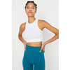 Trendyol White Seamless/Seamless Light Support/Shaping Knitted Sports Bra