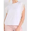 Sinsay - Bluza s ukrasnom čipkom - krem