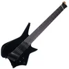 HILS Guitars HZ8 NEXT Black Kitara headless