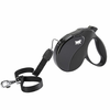 Povodec Amigo Medium do 25 kg - 5 m vrvica, črn