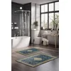Lessentiel Maison Set Podloga za kupatilo CT-5069, Plavo-zlatni